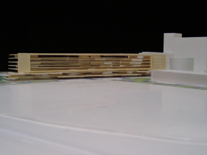 Maqueta de detalle de ampliaci�n del Hospital 12 de Octubre, MADRID